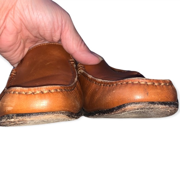 TOD’s Cognac Leather Slip On Loafers - Picture 8 of 16